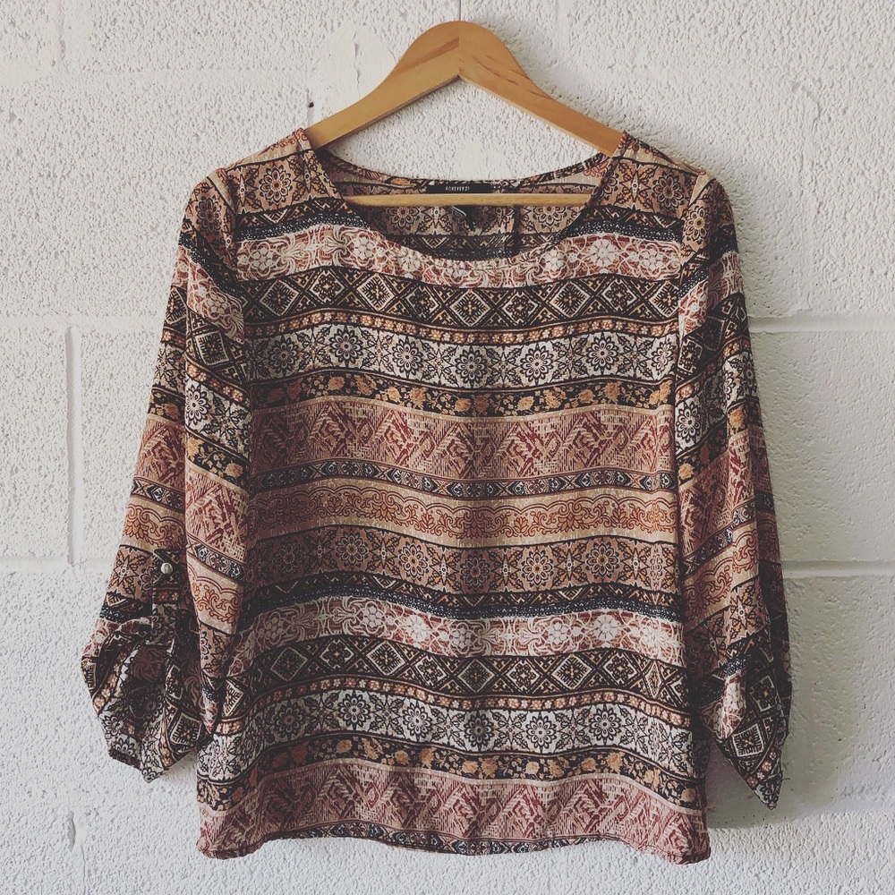 Forever 21 open back top sz: Large